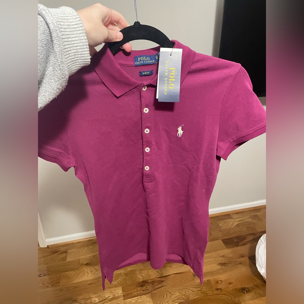 NWT RALPH LAUREN POLO SLIM FIT XS - PURPLE
